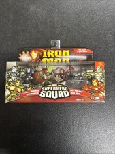 Iron Monger Attacks Iron Man Marvel Super Hero Squad 4-Pack Hasbro 2008 New