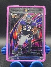 Ray Lewis Purple Prizm Shock #299 2025 Panini Select 115/699 With Case and Guard