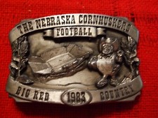 Nebraska Cornhuskers 1983 Big Red Country Metal Belt Buckle Limited Edition