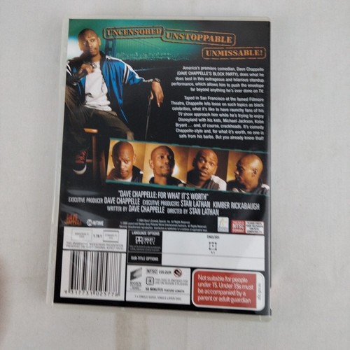 Dave Chappelle's Show Season 1 & 2 - Block Party For What It's Worth DVD Bundle - Picture 7 of 11