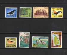 R6898 Ceylan 1964/9 Picturaux, Oiseaux, Cartes 8v. MNH