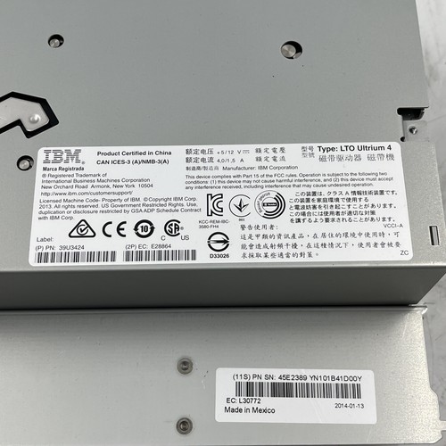 IBM LTO Ultrium4 FC Internal Tape Drive 4Gb/SEC L4 #2 - Picture 6 of 8