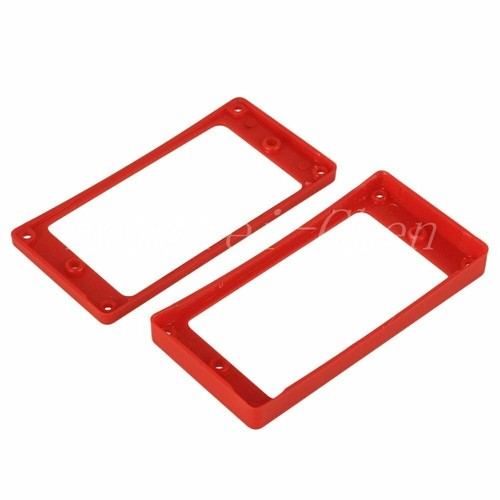 2pcs Telaio Anello di Montaggio Humbucker Pickup ABS Rosso per Chitarra Elettrica - Foto 2 di 6