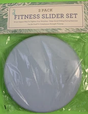 Workout Fitness Core Sliders Exercise Disc Sliding Gliding Discs Home Gym 2 Pcs
