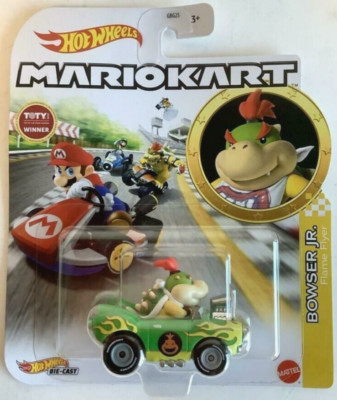 NEW Mattel HDB27 Hot Wheels 1:64 Mario Kart BOWSER JR Flame Flyer DieCast Car