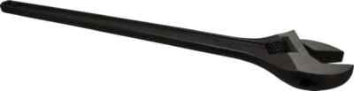 Proto J724SB Adjustable Wrench: Steel, Black Finish