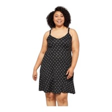 NINE BRITTON Knit Stretch Fit/Flare Criss Cross Back Casual Dress Size 2X