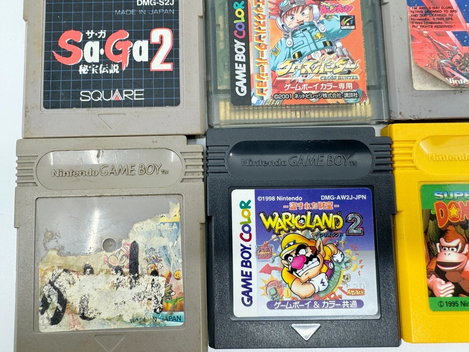 LOT OF 12 GAME BOY MARIO WARIO SAGA YU-GI-OH DONKEY CONG NTSC-J JAPAN - Image 3 of 4