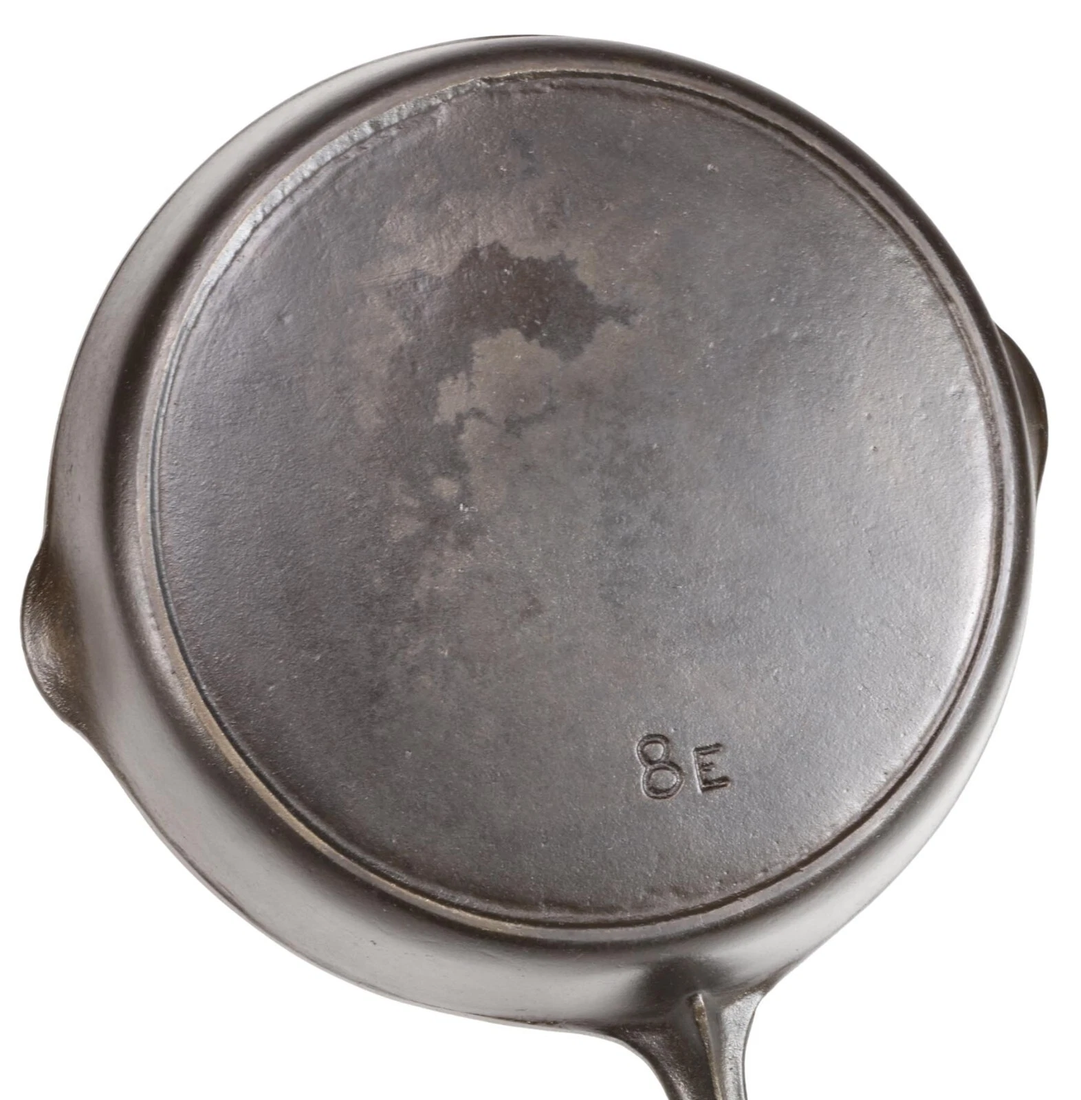Vintage Ghost Marked Chicago Hardware No 8E Cast Iron Skillet Restored Cond