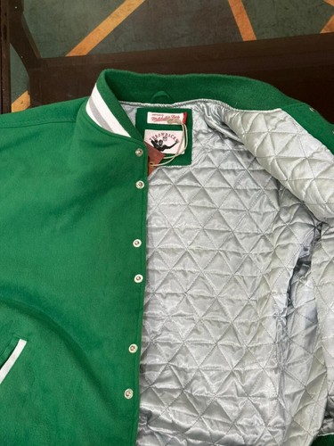Giacca Philadelphia Eagles Mitchell Ness Princess Diana Varsity nuova con etichette taglia small - Foto 11 di 12