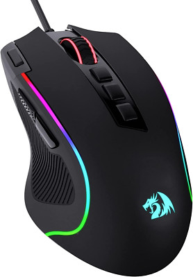 M612 Predator RGB Gaming Mouse, 8000 DPI Wired Optical Gamer Mouse with 11 Progr