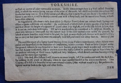 Original antique map DURHAM, BISHOPPRICK OF DURHAM, Van der Keere, c.1676 - Picture 3 of 3