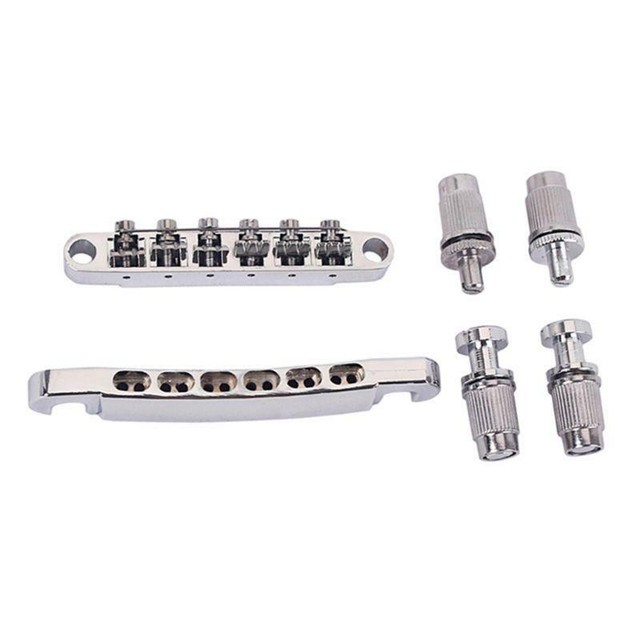 12 String Saddle TuneOMatic Bridge & Tailpiece For LP Electric Guitar