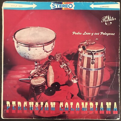 PEDRO LAZA percusion colombiana LP / KILLER COLOMBIA CUMBIA DESCARGA FUENTES VG-