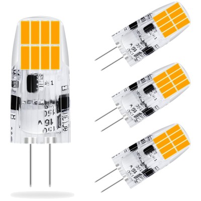 G4 LED Glühbirne 2W warmweiß 2700K Ersatz 20W Halogen 4er Pack, nicht dimmbar