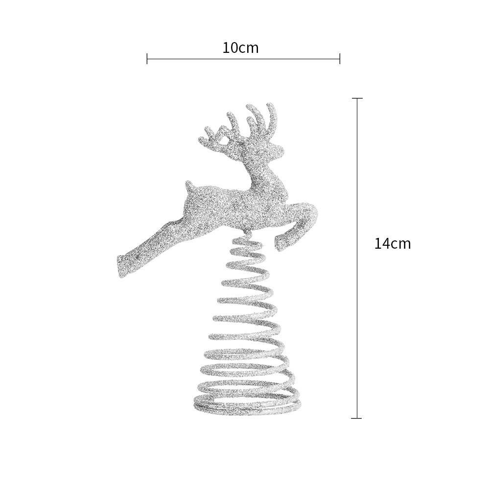 Christmas Tree Star Topper Glitter Star Snowflake Treetop Xmas Tree Top