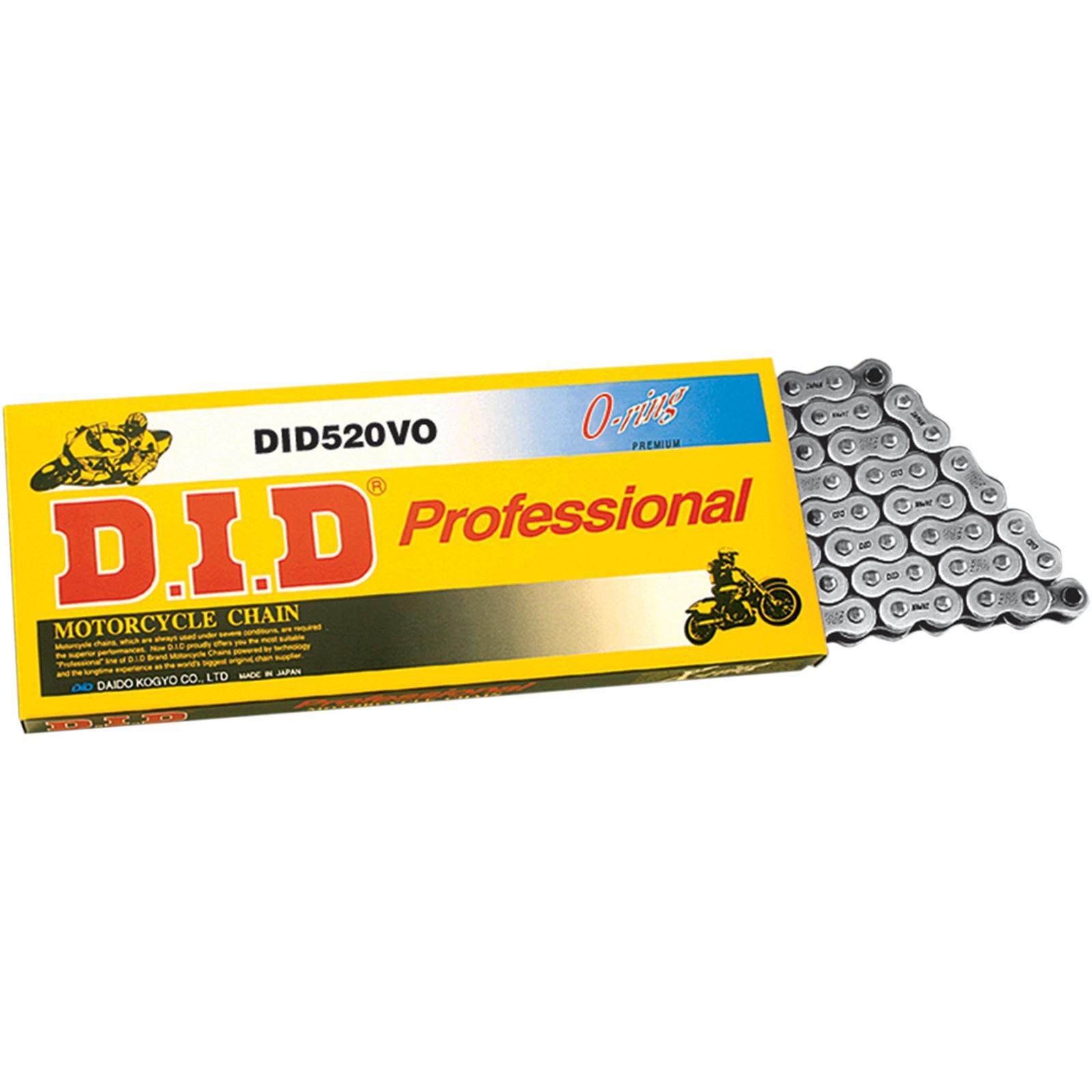 D.I.D. 520 - Pro V Series - O-Ring Chain - 114 Links 520VOX114FB
