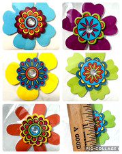 JOT Pop-Up Flower Power Dimensional Multicolor Scrapbooking Crafts Art 5 Ct
