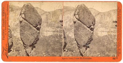 YOSEMITE SV - Agassiz Rock - Union Point - IW Taber (CE Watkins Photo) 1870s