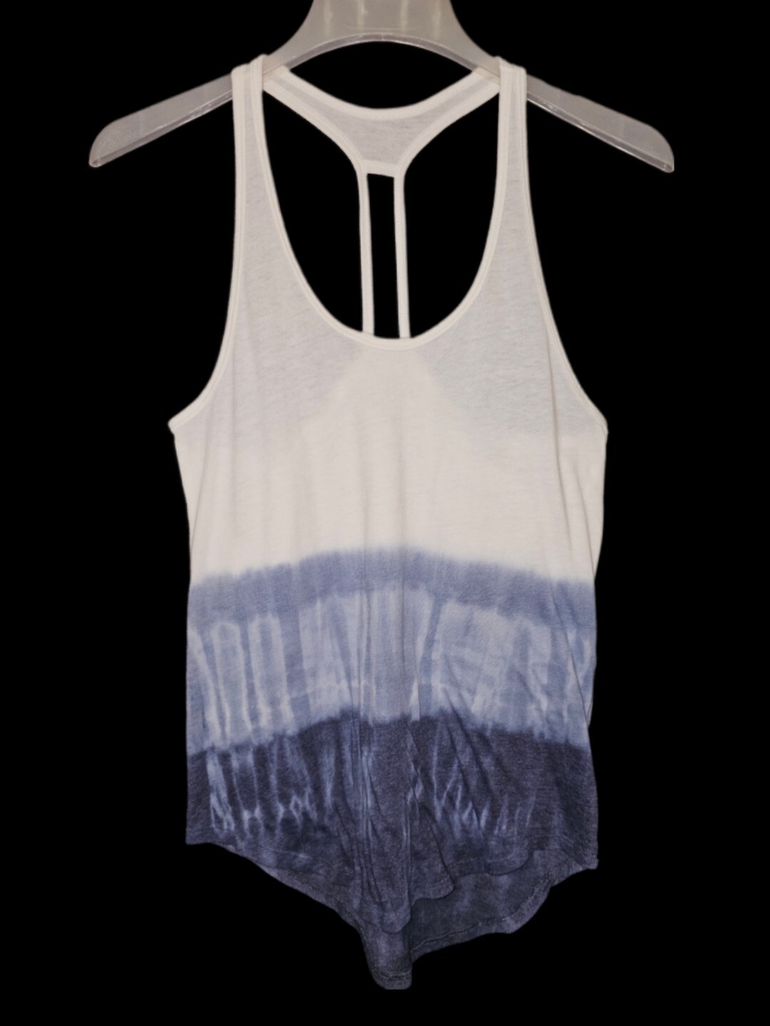 SO Blue & White Ombre Perfect Tank Junior's Size S