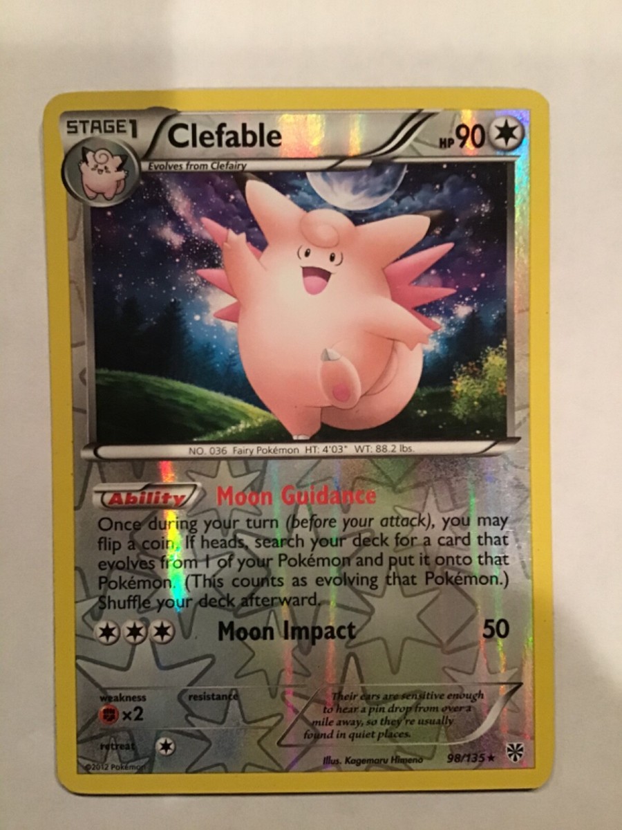英語版初期　ポケモンカード　Clefable holo Ultra Rare 1st Edition Clefable Holographic Pokemon Card
