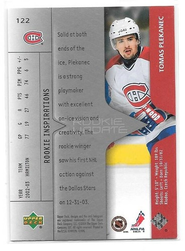 2003-04 & 2005-06 Upper Deck Rookie Update Hockey Rookies - You Pick, Choose - Picture 16 of 30