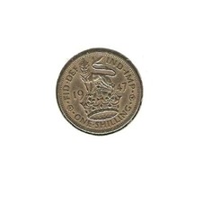 1947 GREAT BRITAIN Coin 1 SHILLING - KING GEORGE VI - UK - GB
