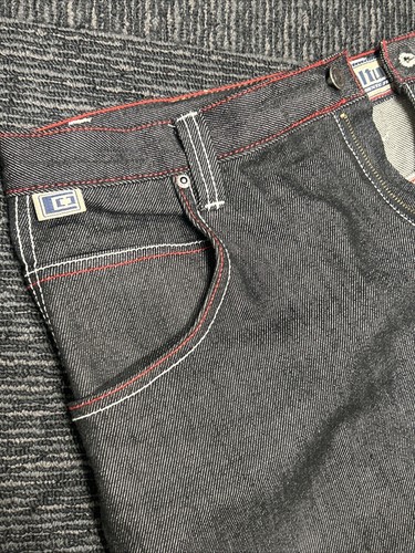 vintage Culture Grunge Black jeans Skaters Denim Y2K Hip Hop 36x34 Carpenter - Picture 8 of 15