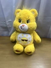 Care Bears Funshine 2020 14" Stuffed Plush Bear Sunglasses On Sunshine Yellow