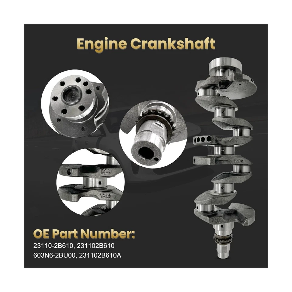 Kit de varillas y cojinetes del cigüeñal del motor de 1,6 L para Hyundai Accent Kia Rio 2010-18 Foto 2 de 4