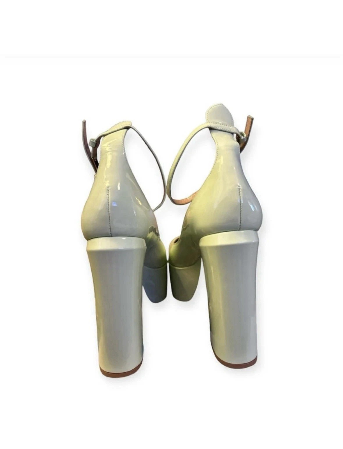 VALENTINO GARAVANI Tan go Platform Pump EU 40 US 10 tacco alto verde pastello menta