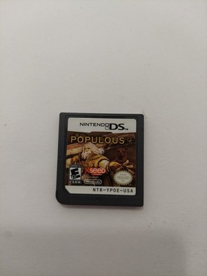 Populous Ds Game Nintendo Real Time Strategy Simulation Authentic Cartridge Only