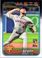 Christian Scott 2024 Topps Update #US218 New York Mets RC