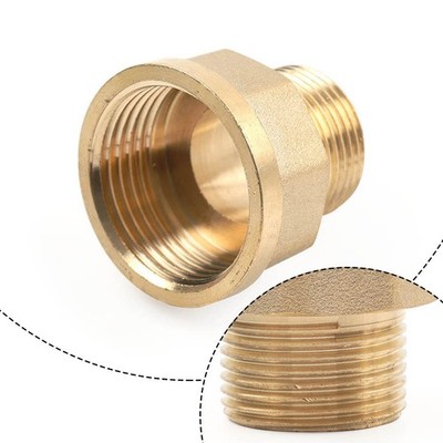 Messing G 1 Innengewinde auf G3/4 Außenrohr Reduzierstück Gewindeadapter Fitting