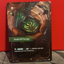 Seal of Focus #226 Prices | Riftbound Spiritforged