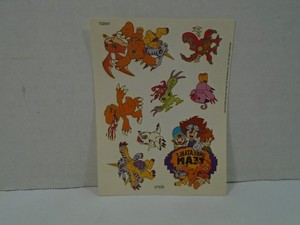 2000 AKIYOSHI HONGO ANIMATION CO--DIGIMON TEMPORARY TATTOO SHEET (NEW)