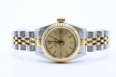 1989 Rolex Lady-Datejust 69173 Champagne Dial Two-Tone Jubilee L Serial #398