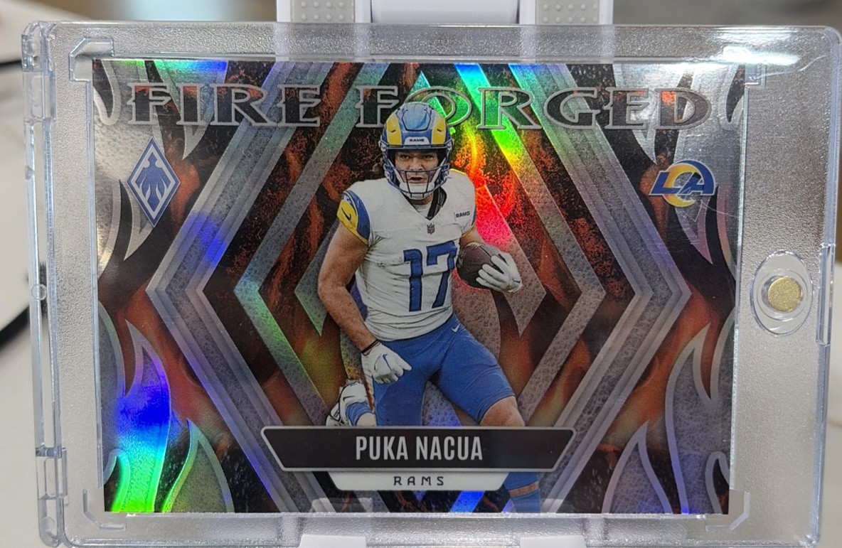 2023 Panini Phoenix Puka Nacua Fire Forged Rookie RC #FF-8 Rams D2