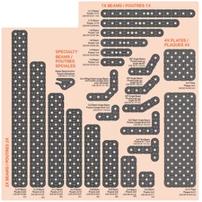 VEX Robotics IQ Robot Beams Plates Specialty Anchor 106 Piece Lot Add On Extras