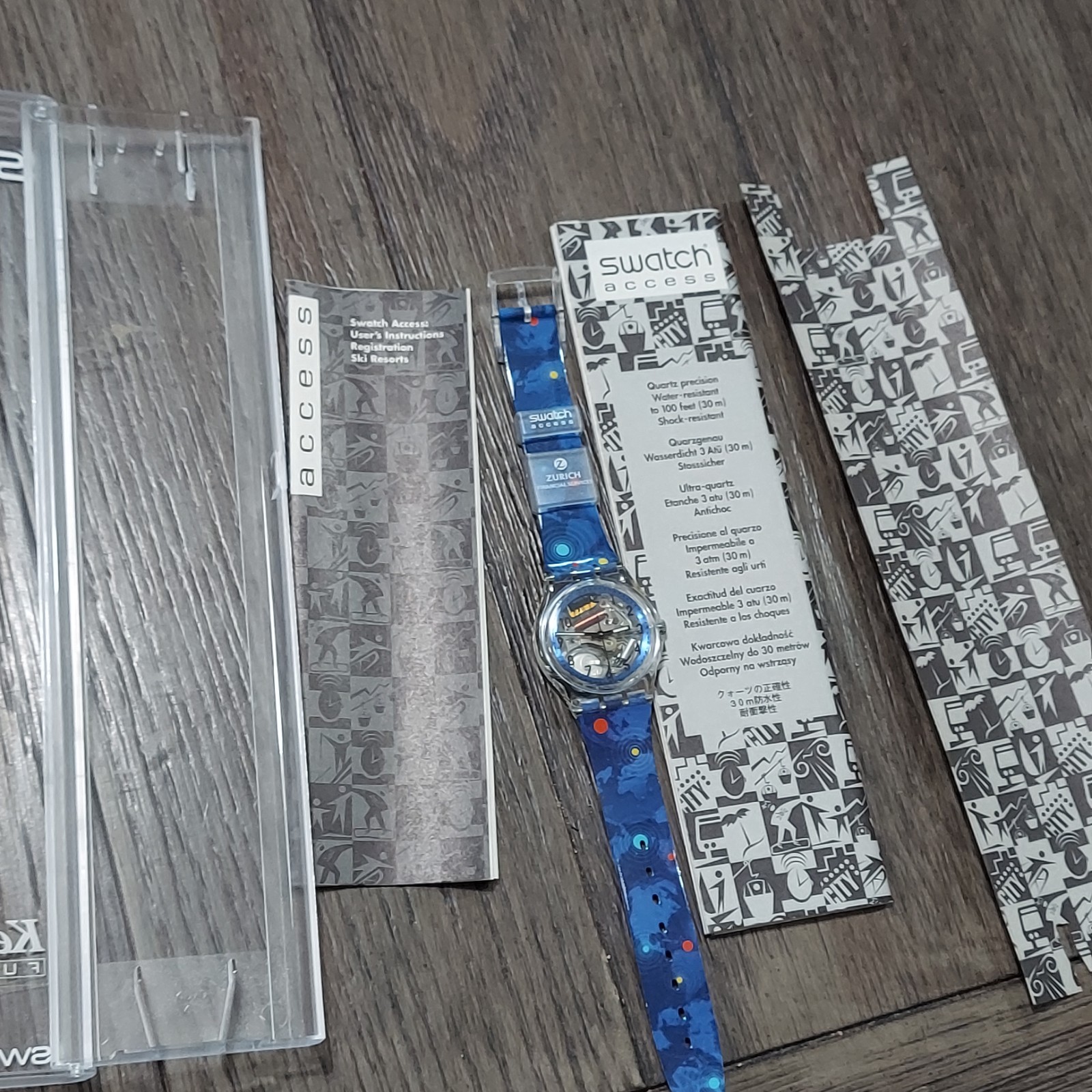 Vtg SWATCH Access WATCH KeyWatch Function 1994 Zu… - image 3