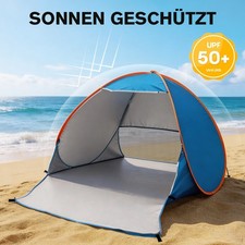 Almeja de playa tienda de playa Pop Up UV 50+ protección sol viento protección lanzamiento tienda playa