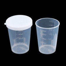 Messbecher Messbecher 100ML 10 Stück 30ML 50ML transparent mit Deckel