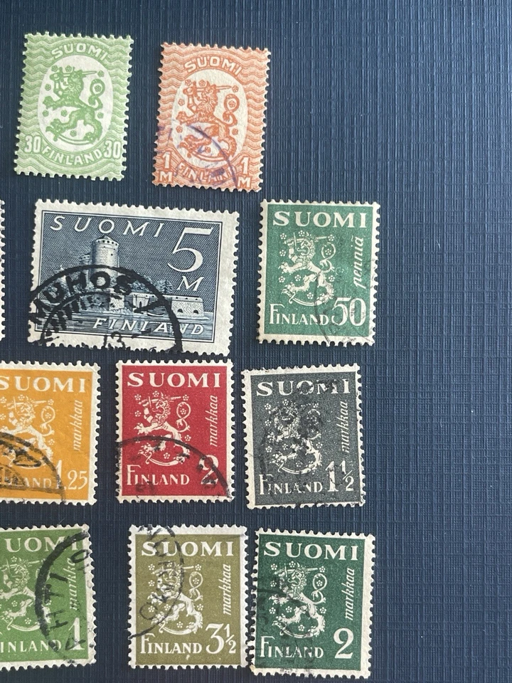 FINLAND 1917-1995  Mix 24 Stamps+ 3 Blocks +Birds/Owls-Booklet-Block/, - Image 3 of 4