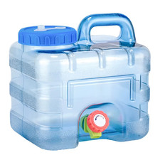 7.5/10/15L Drinking Water Container with Spigot Leakproof Camping Water Tank Lar