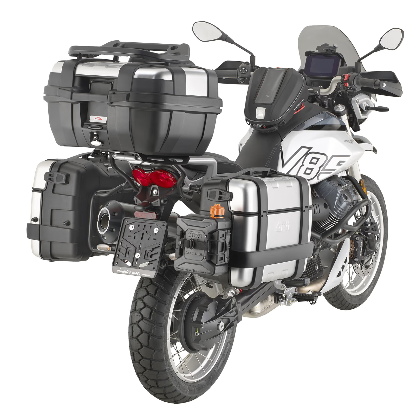 Givi One-Fit Monokey Pannier Holders Motorcycle PLO8209MK Moto Guzzi V85TT (24)