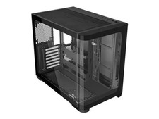 SAMA Mid-Tower PC Case, Curved Tempered Glass, USB Type-C, ATX MATX ITX Back-Con 2