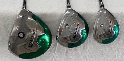 Warrior Custom Golf TE Set Driver 3 Wood 4 Wood RH Graphite + Headcovers