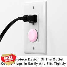 Pure Pink Outlet Covers Baby Proofing Socket Protectors