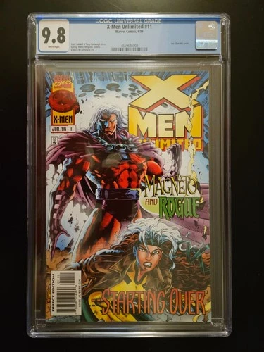 Marvel Comics X-Men Unlimited # 11 June 1996 CGC Grade Of 9.8 Direct Comic Book
