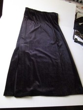 SALE - VINTAGE Womens Velveteen Maxi Skirt with Back Slit - Size Medium